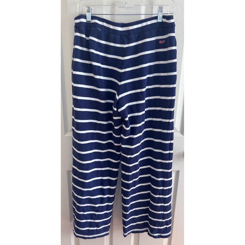 Vineyard Vines Target Navy White Striped Sailor Wide Leg Pants Small Cotton 0059 - Picture 2 of 4